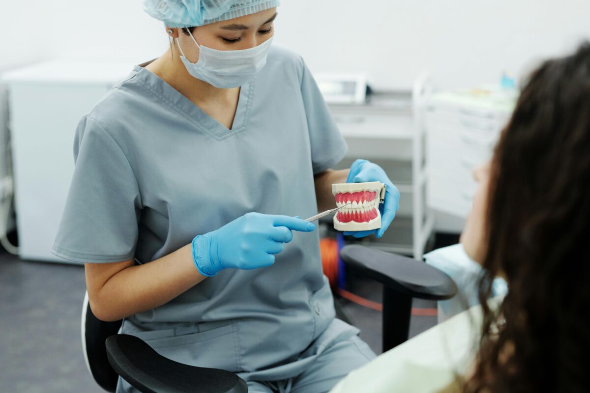 dentist with patient